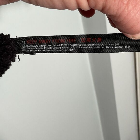 Free People FP Movement Hit the Slopes Fleece Black Fuzzy Size Medium Pullover - Picture 4 of 10